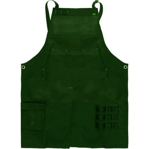 Medusa Forma Leather Bib Apron Master Chef-Barista-Cook-Barber-Tattoo-Kitchen-Chef Waiter green apron