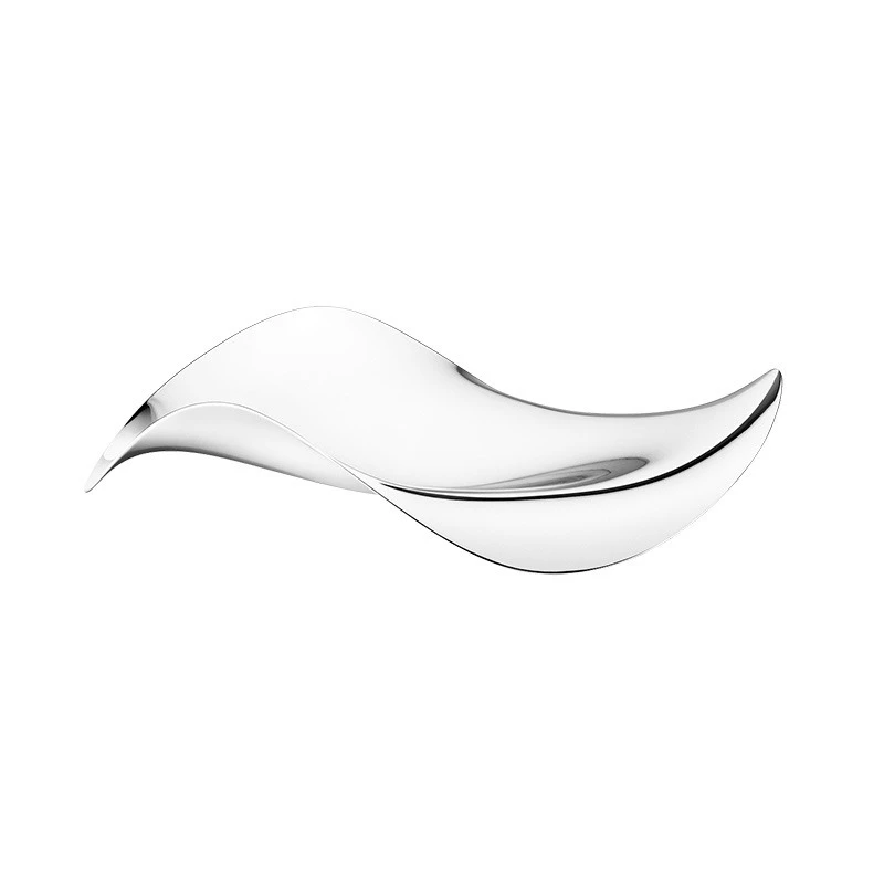 Modern creative stainless steel dried fruit plate, plate light luxury home living room coffee table ornament