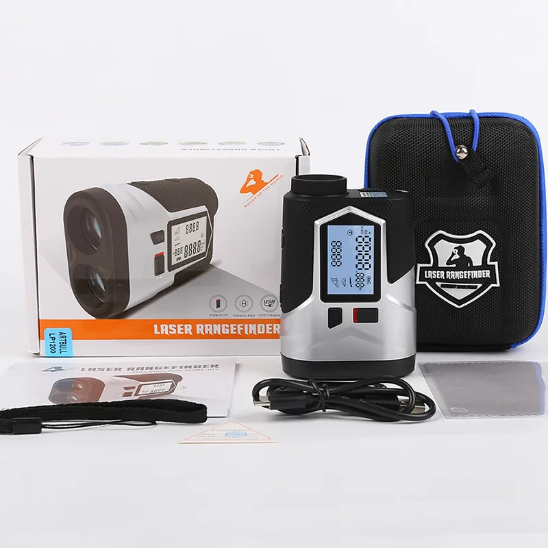 Nouveau télémètre Laser de Golf 1200m/650m, Rechargeable, pente ajustée, verrouillage du drapeau, Vibration, télémètre Laser