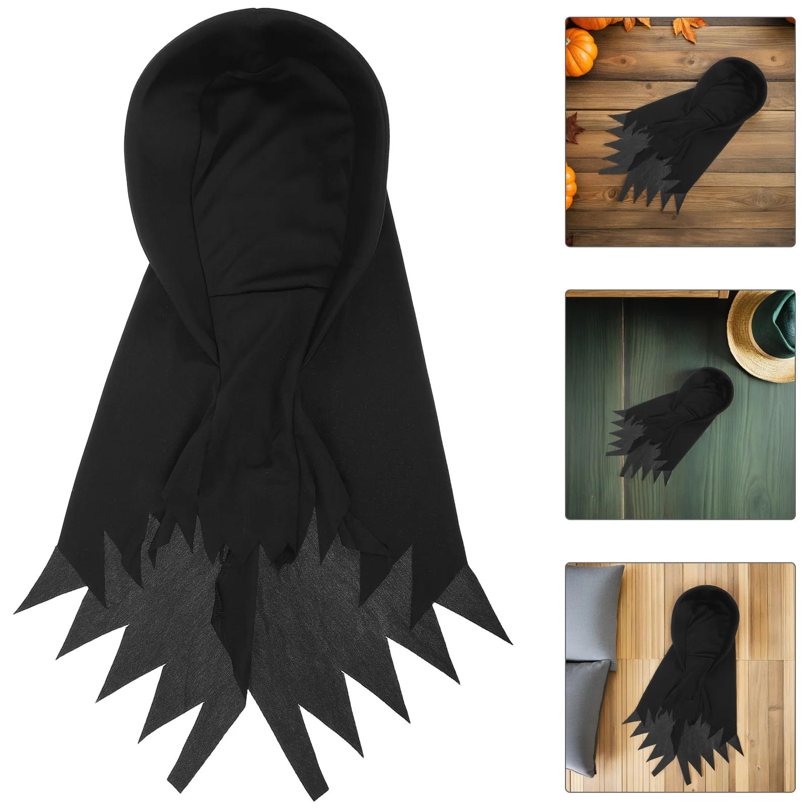 

Scary Halloween Reaper Hood Mask Breathable Lightweight Full Head Costume Accessory Grim Reaper Cosplay Face Mask for Parties