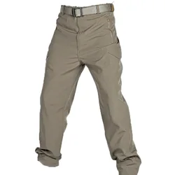 Men's Multi-Pockets Casual Tactical Pants Waterproof Men Military Cargo Pants Wear-resistant Cargo Trousers Male Outdoor Hiking
