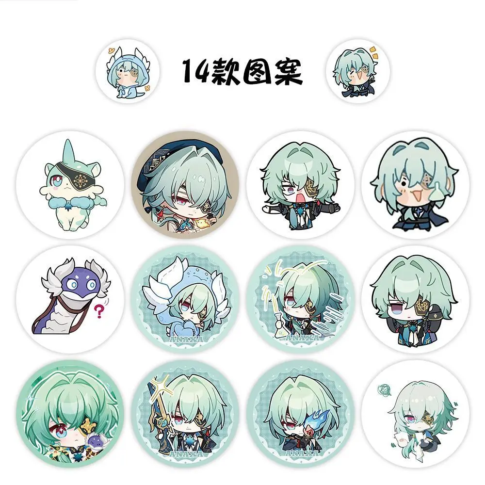 500 Stück/Rolle Spiel Cartoon Honkai Star Rail Anaxa Anaxagoras dekorative Aufkleber Anime Aufkleber Briefpapier Geschenk