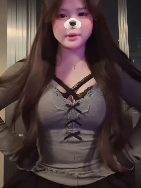 

plus Size Sexy Pure Desire Spicy Girl Sle Lace V-Ne Long Sve T-irt Autumn Winter New Knot Base Top Women