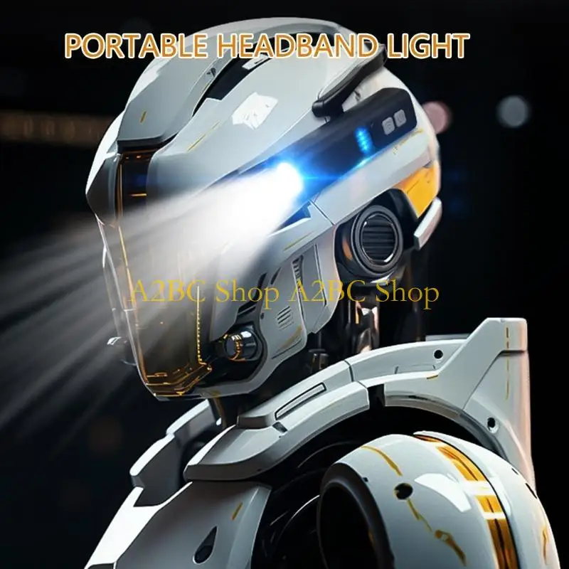 A2BC Ear Mounted Light Adjustable Long Runtimes Car Maintenance Night Activity Lamp