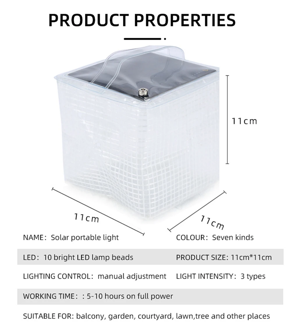 Solar Collapsible Outdoor Lighting Camping Portable Solar LED Lamp Folding Emergency Mobile Phone Charging Lantern