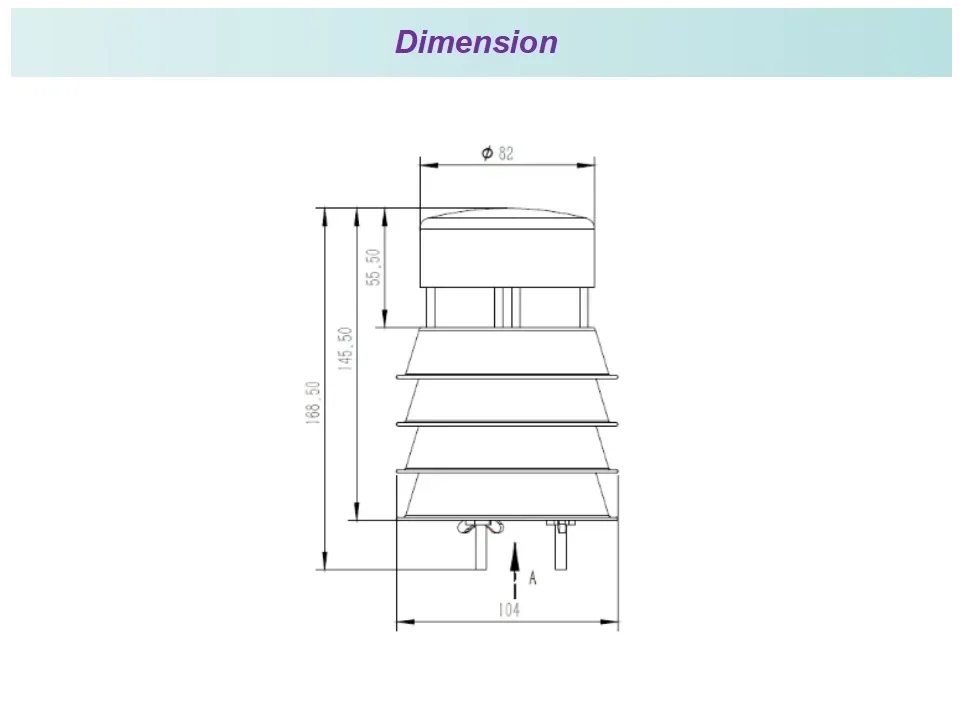 CDQ-T6A Wireless Rs485 Rs232 Ultrasonic Wind Weather Station With Air Temperature Humidity Pressure Hot sales