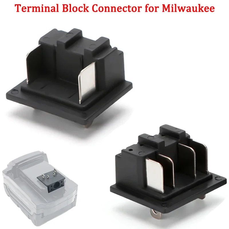 Battery Connector Terminal Block For Milwaukee Battery Adapter Converter Electric Power Lithium Battery Spanner Switch Pins