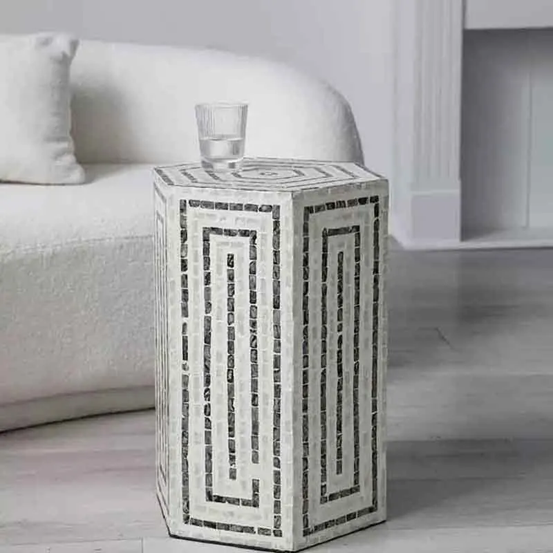 k*-Luxury Shell Tea Table,  Home Living Room Side