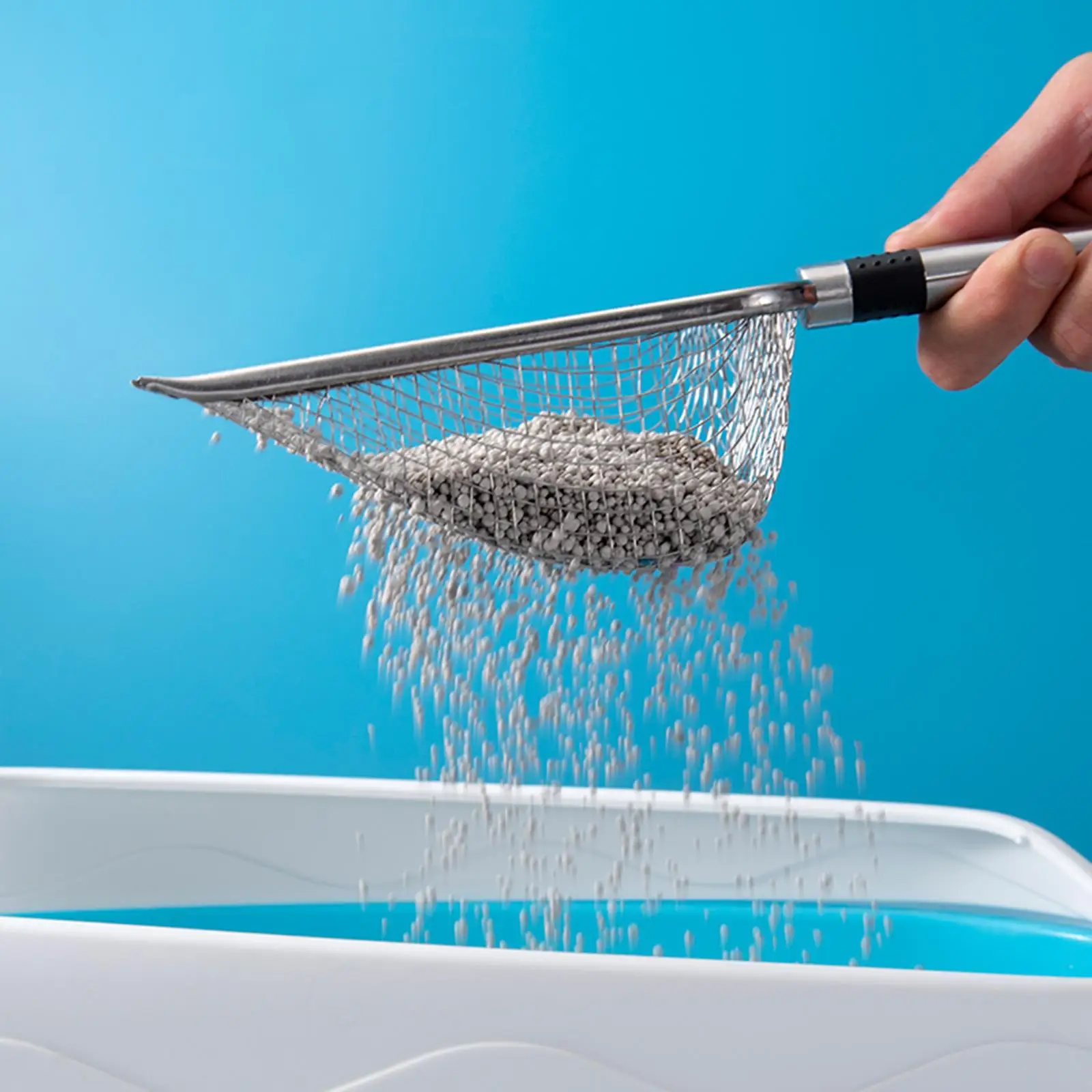 Pet Sifter Scooper Mesh Screen Fecal Spoon Cleaner Cat Litter Scooper Litter Scooper for Sifting Kitten Lizards Kitty Hamster