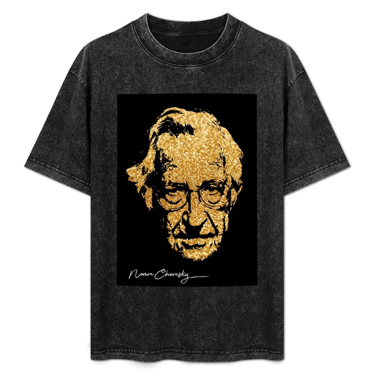 

Noam Chomsky portrait T-Shirt Retro Style Print Casual Top