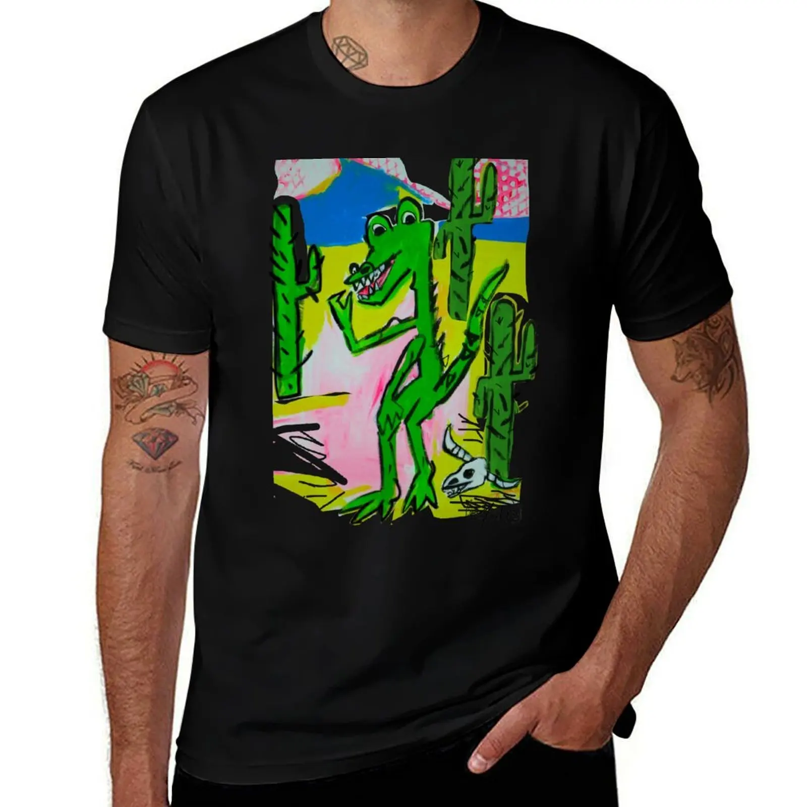 Croc chillen T-Shirt man t shirts for men casual T-Shirt