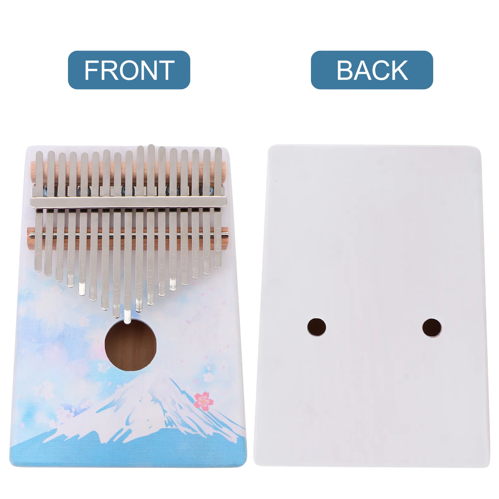 

1Set Portable Thumb Piano 17-Key White Pine Kalimba Beginner Music Instrument Kids Finger Piano Durable Stylish Finger Organ