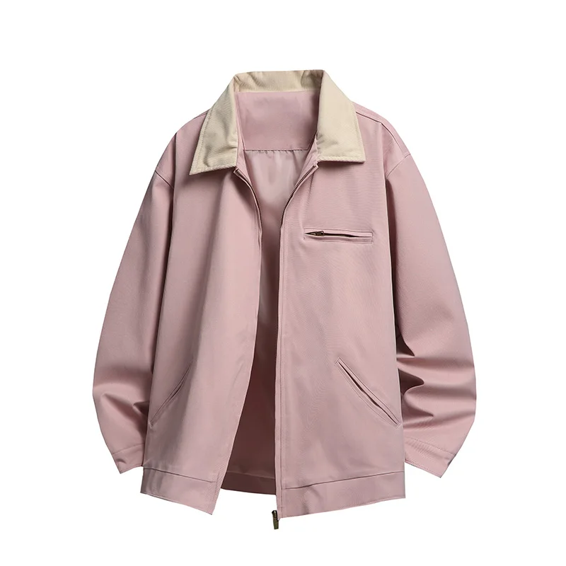 Fashion Casual Style Coat Korean Version Lapel Zipper All-match Outdoor Jacket Breathable Comfortable Top Quality Men Clothing