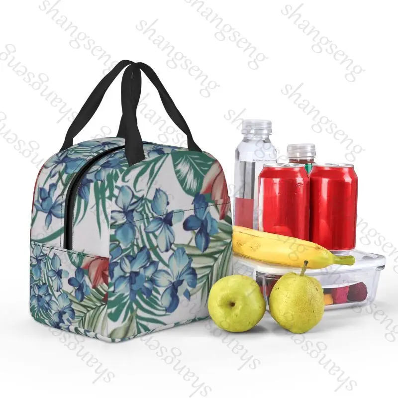 Daisies sunflowers leaves Lunch bag insulated lunch box bag students office workers carry lunchs box bag insulated Lunch Pack