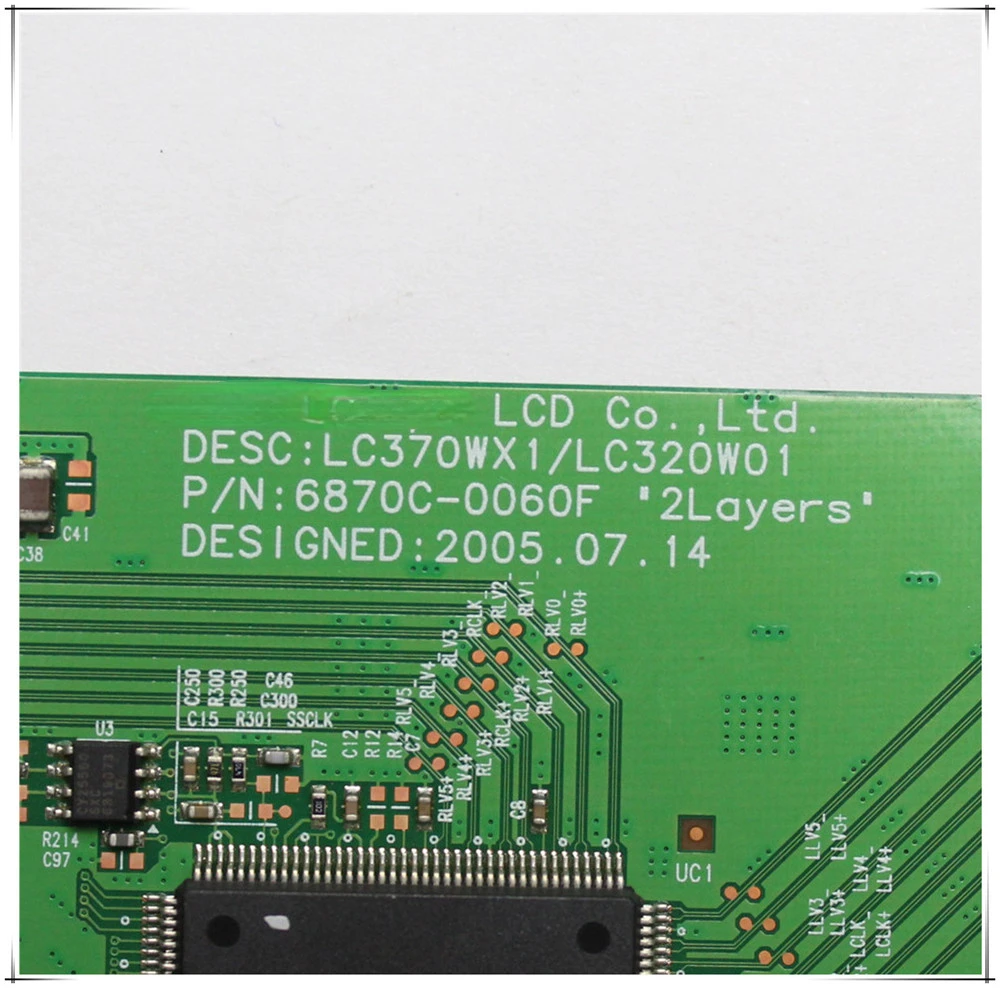 6870C-0060F LC370WX1 LC320W01 Tcon Board for TV 6870C 0060F LC370WX1 LC320W01 Logic Board Professional Test Board Free Shipping