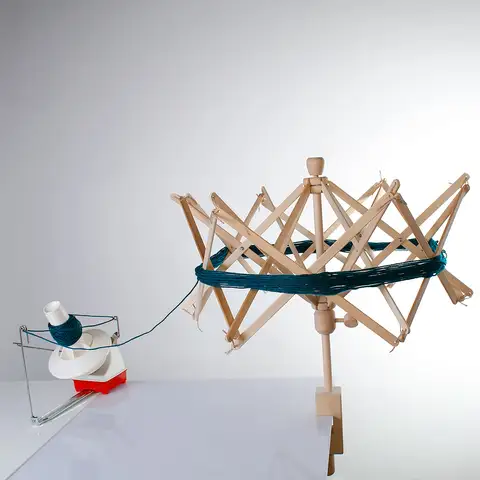 Enrouleur de fil Swift en bois, support d'enrouleur de laine de ficelle, modules d'artisanat de fil, parapluie à commande manuelle, ogo illac, dans les outils d'enrouleur, 1 pièce