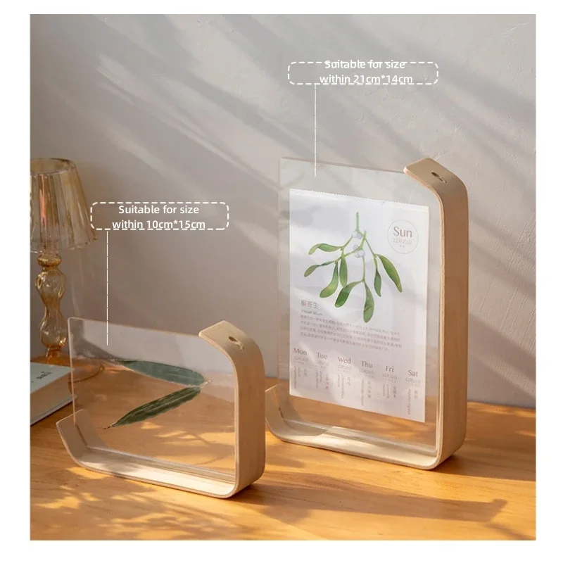 Acrylic Wooden Photo Frame Herbarium Display Frame Calendar DIY Frame Photo Frames for Wedding Party Picture Frame Photo Decor