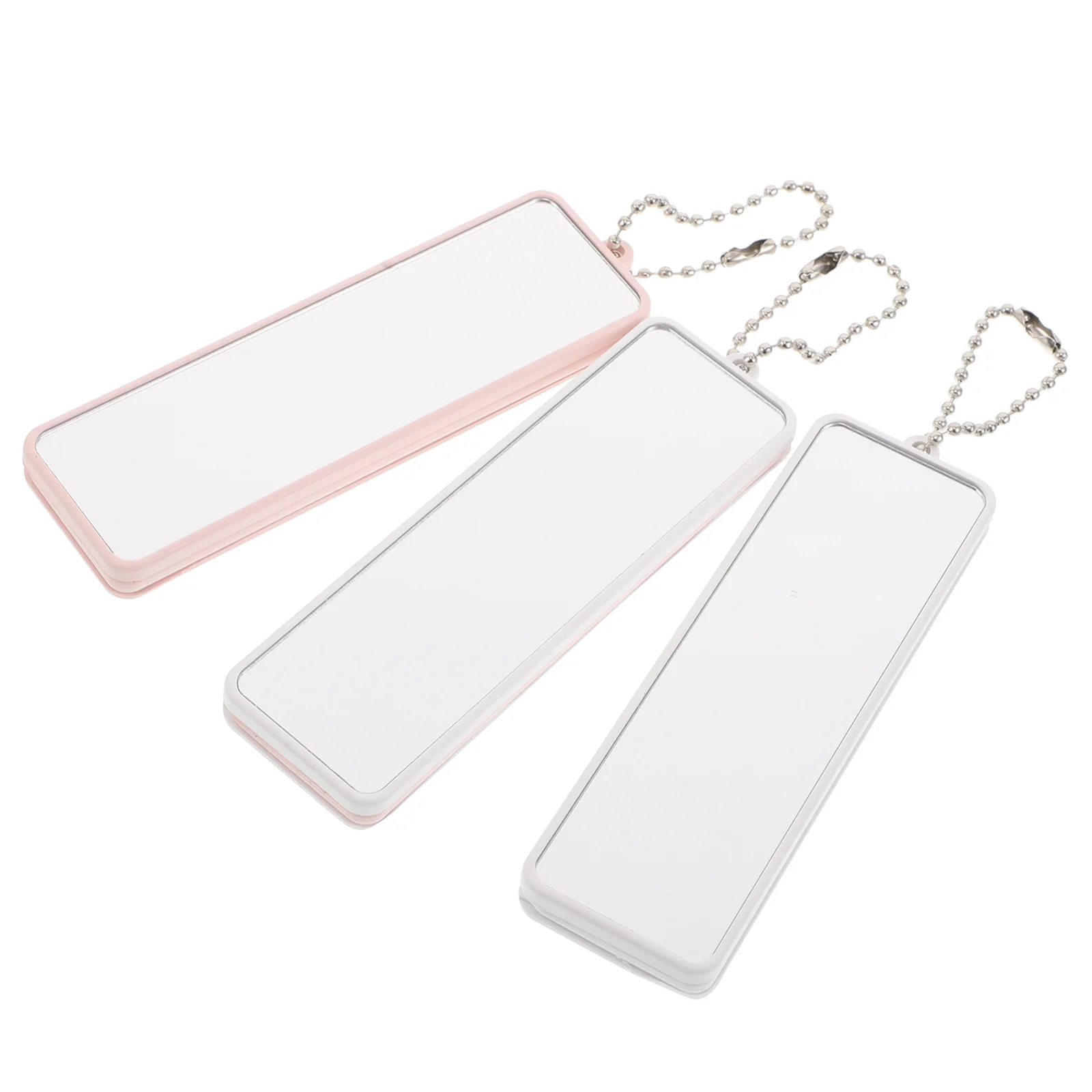 Ensemble de Mini miroir et peigne portables pour femmes, outil de coiffure de voyage Compact, brosse à cheveux pliable avec réflexion claire, 3 pièces