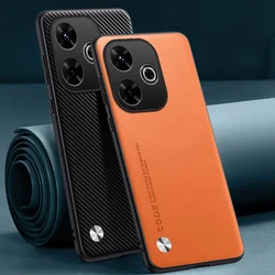 Luxury PU Leather Case For Xiaomi Redmi 13 4G 13C 5G Redmi13 C Back Cover Matte Silicone Protection Phone Case For Poco M6 4G