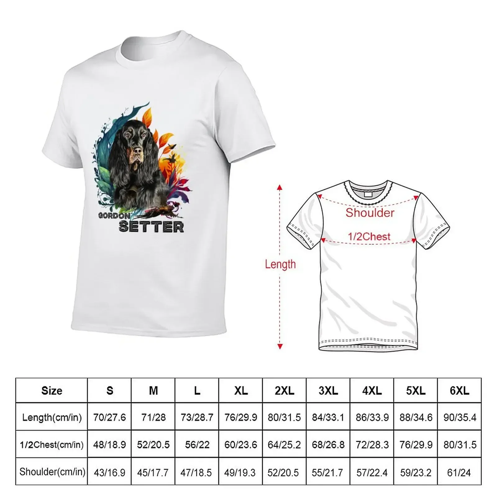 Setter Gordon Art T-Shirt anime clothes shirts graphic tee luxury clothes men