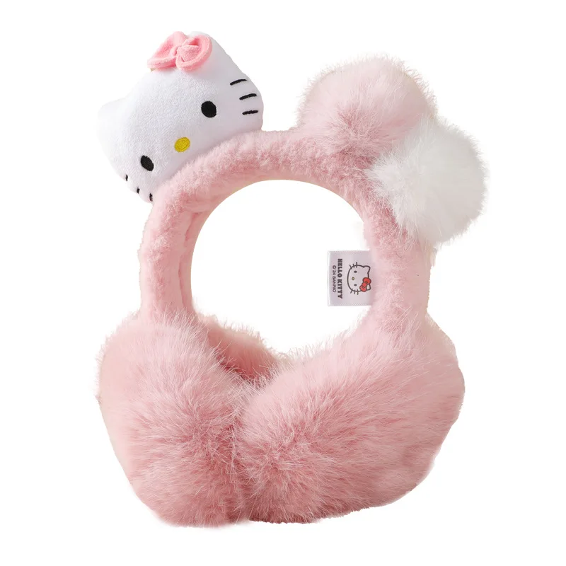 MINISO Sanrio coppe per orecchie calde invernali per bambini per orecchie calde per ragazze, orecchie per bambini medie e grandi, cartoni animati freddi e antivento