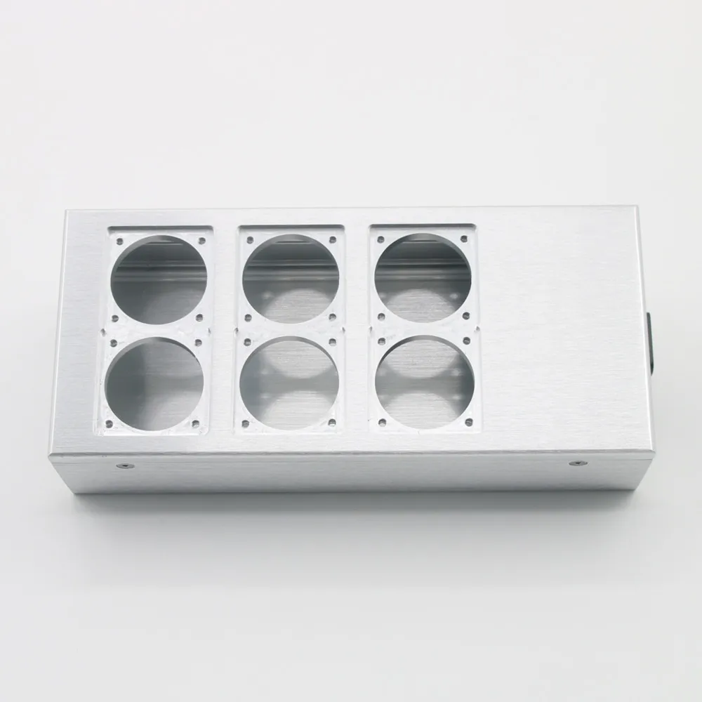 Hi-Fi 6-Port EU Standard Power Socket Box Premium Aluminum Alloy Chassis, Audio Audiophile Grade Power Outlet Enclosure view 6