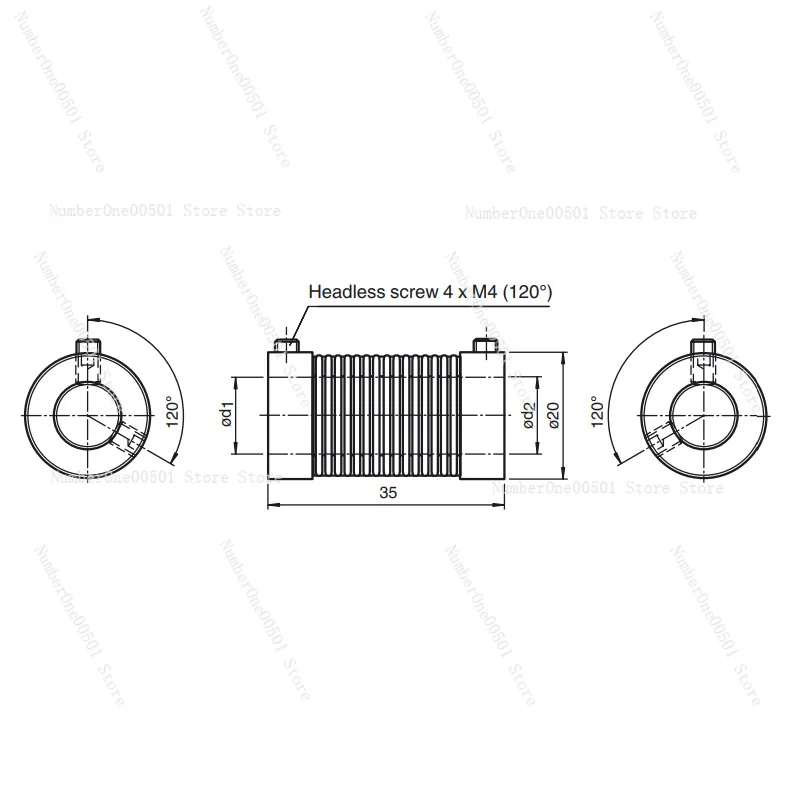 Coupling 9409 6x6 8x8 encoder in stock