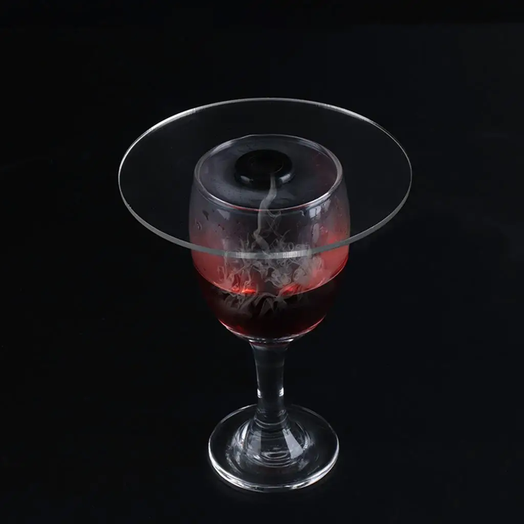 Cup Cover for Cocktail Drinks Smoke Infuser Lids -Cups Goblet Glasses Diameter Below 4.7 Inches
