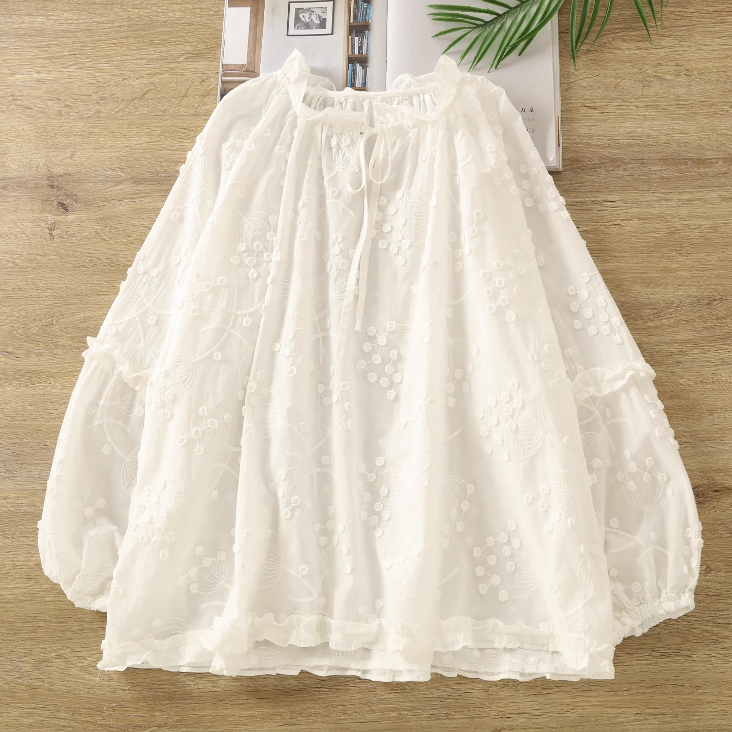 

Винтажное шикарное женское кисточка в богемном стиле с цветочной вышивкой, пляжное кимоно, блузка, рубашка из 100% хлопка, рубашки в стиле бохо с длинными рукавами, Blusas