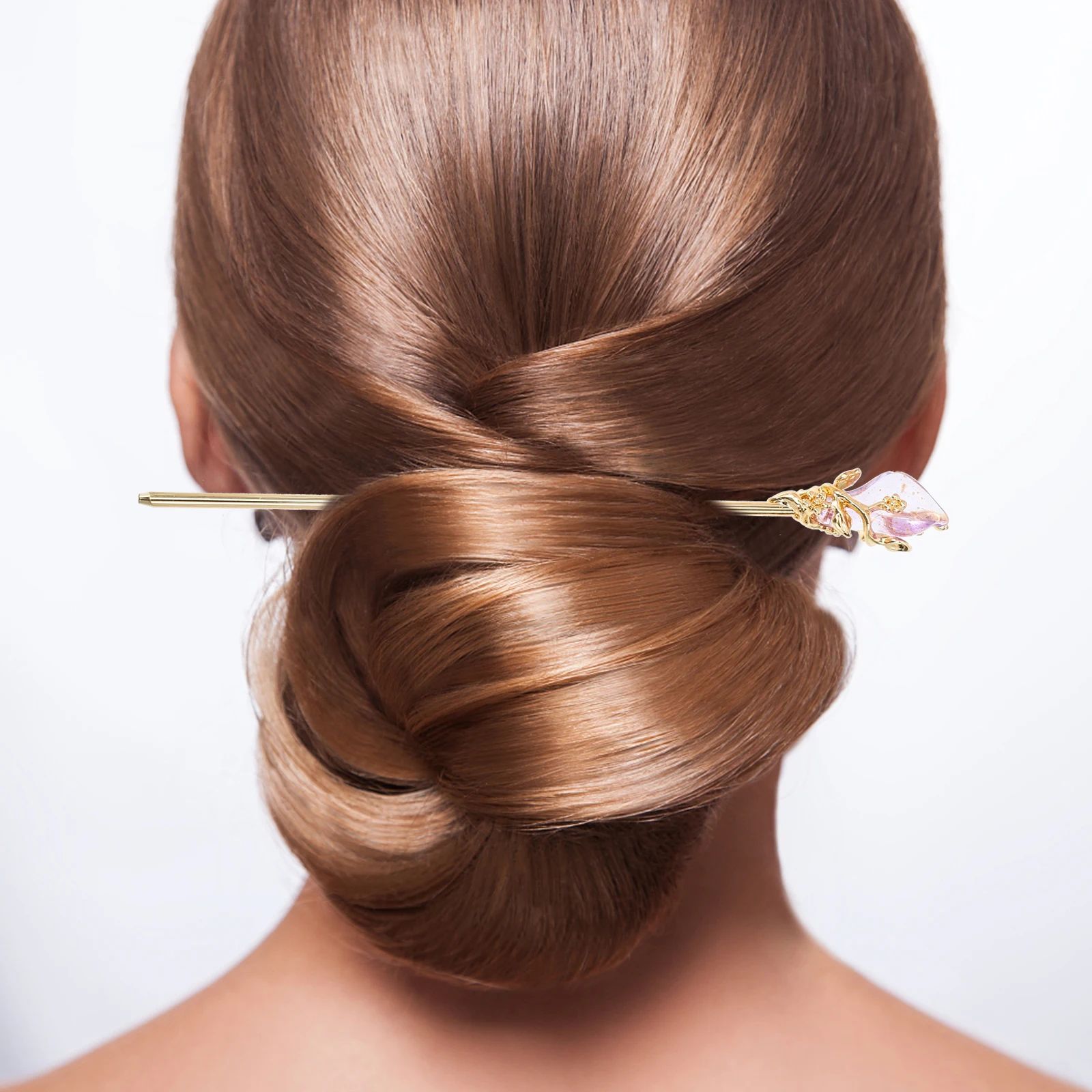 

4pcs Retro Hair Pin Alloy Sticks Chinese Style Hanfu Headdress Bride Asian Pins Fashion Traditional Wedding Party Accessories