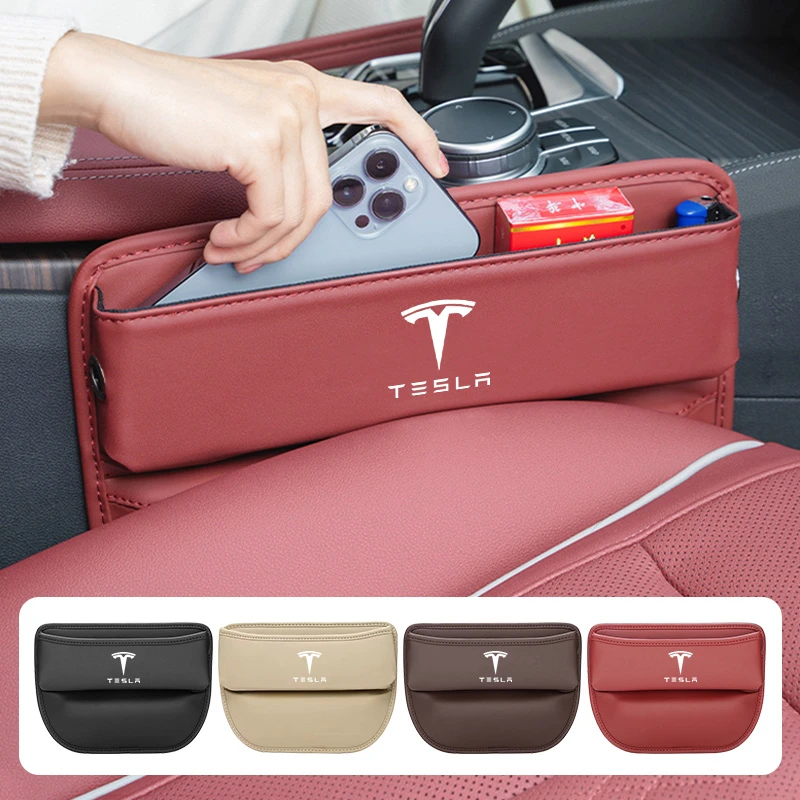 

For Tesla Model 3 Y S X Cybertruck Roadster SpaceX Seat Gap Storage Box Organizer