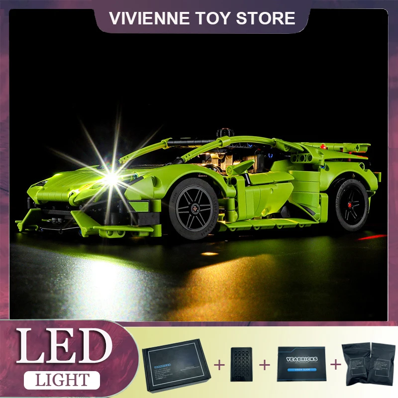 DIY LED Light Kit For LEGO 42161 Super Sports Car Hypercar (Only LED Light,Without Blocks Model)