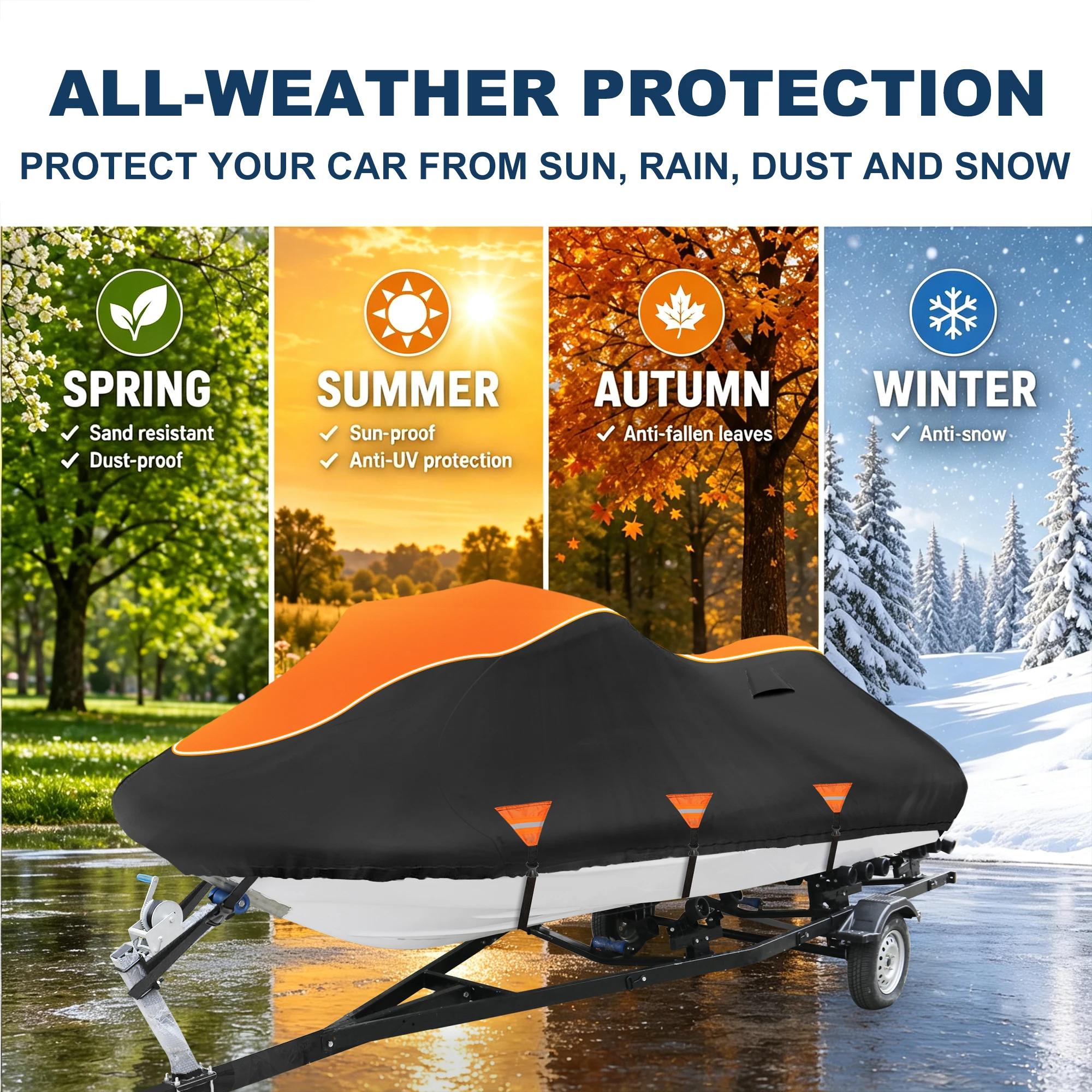 

UXCELL Waterproof for JetSki Cover Waterproof for Yamaha VX Cruiser 2021-2024 for Yamaha VX Cruiser 2021-2024