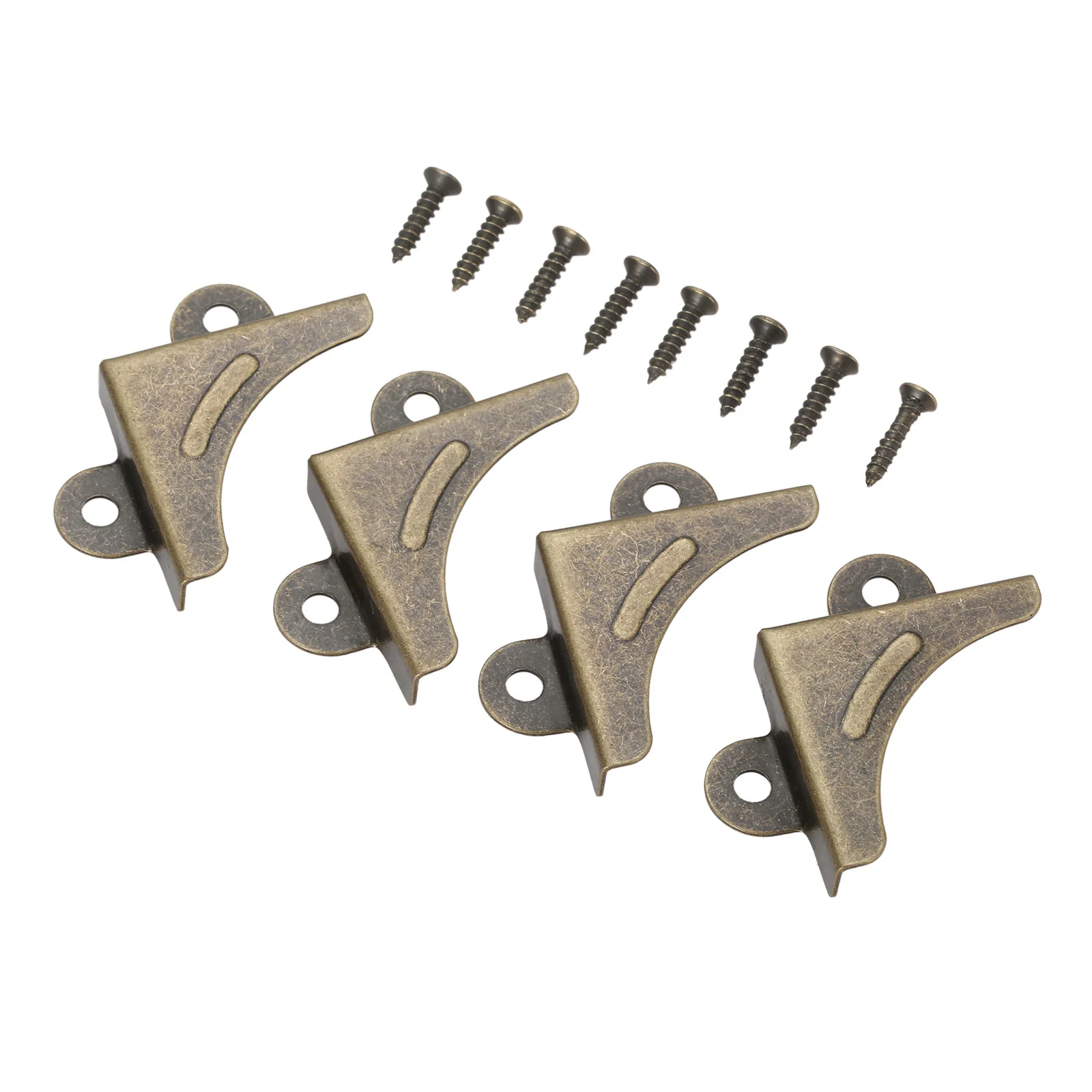 4Pcs 33mm Scrapbooking Photo Album Menu Folder Decorative Corner Protector Metal Corner Brackets Wine Wooden Box Cover Protector