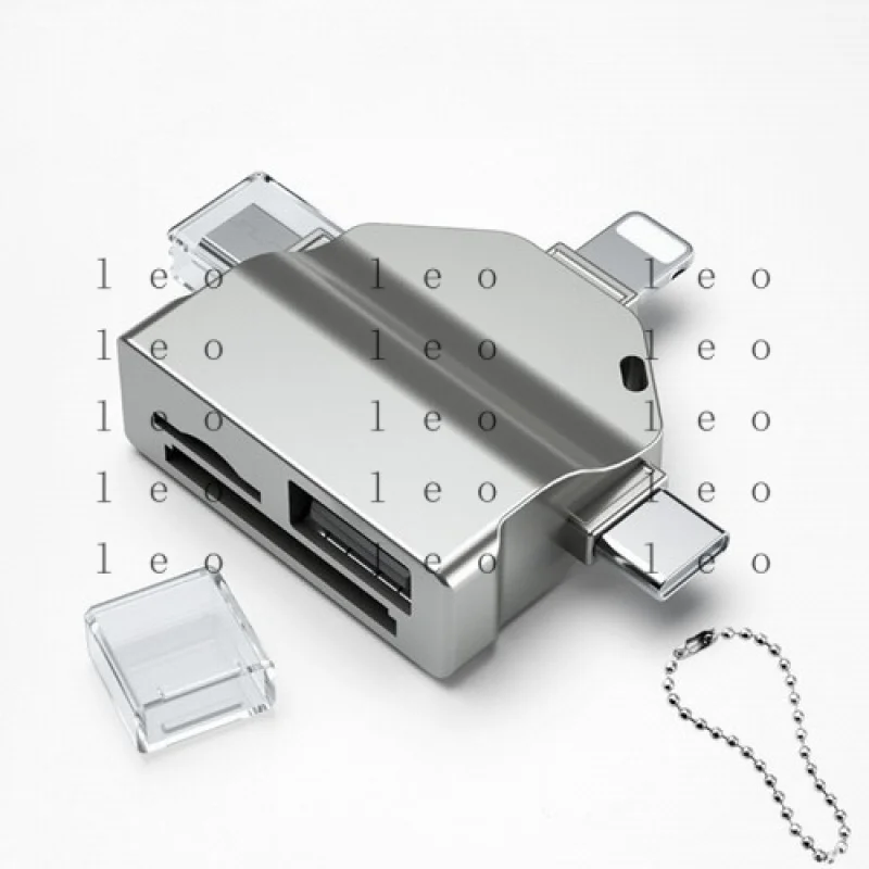 QW  All in 1 SD TF Card reader For iPhone and USB-C and Android phones tablets