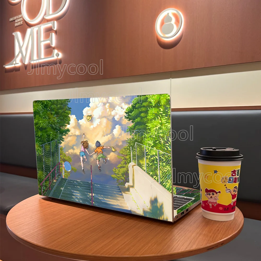 Happy Child Childhood Summer Friend Vinyl Laptop Sticker Self-adhesive Case for HP Lenovo Apple Easy To Install Decal Stickers