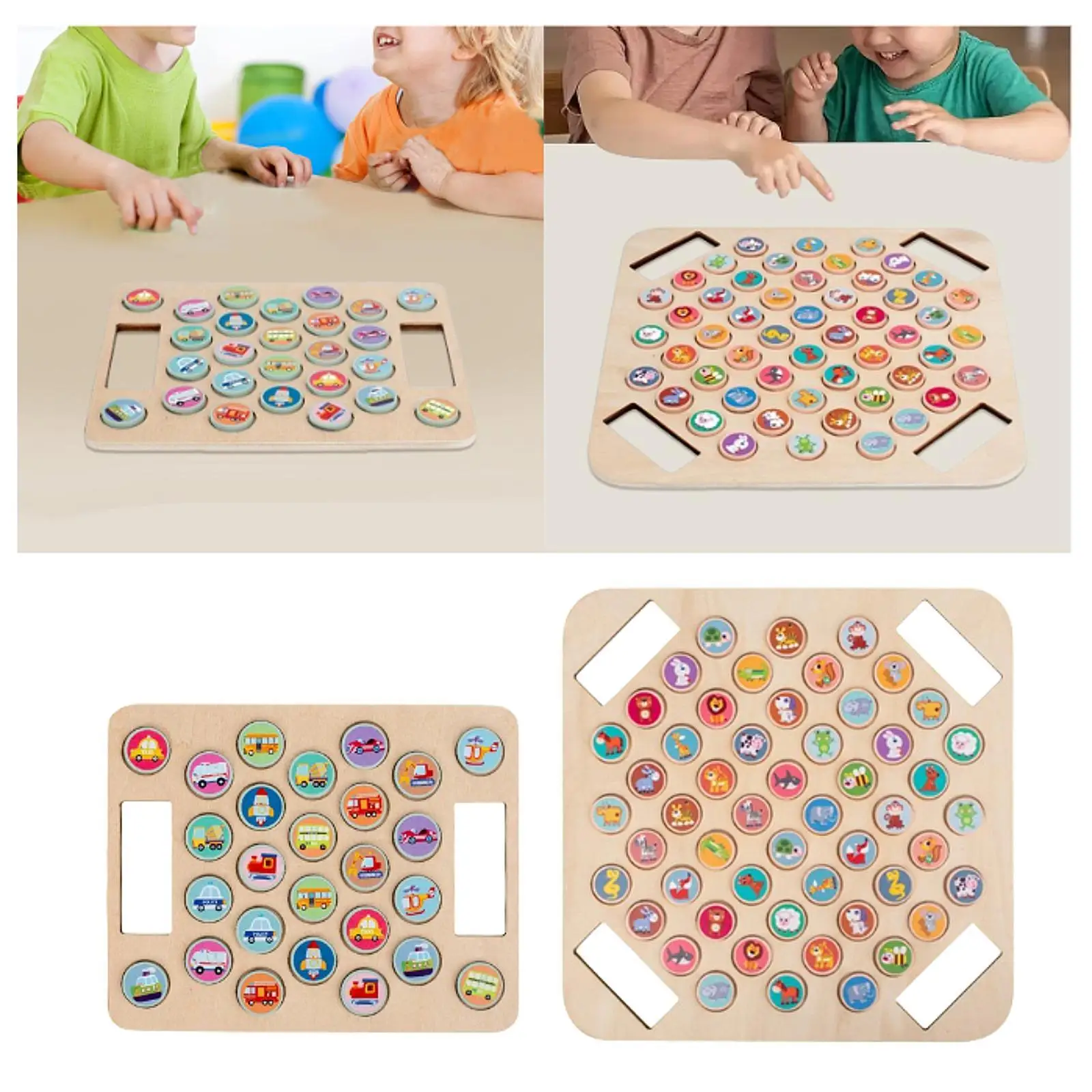 لعبة الشطرنج الخشبية لعبة سطح المكتب للأطفال نمط التدريب الإدراكي