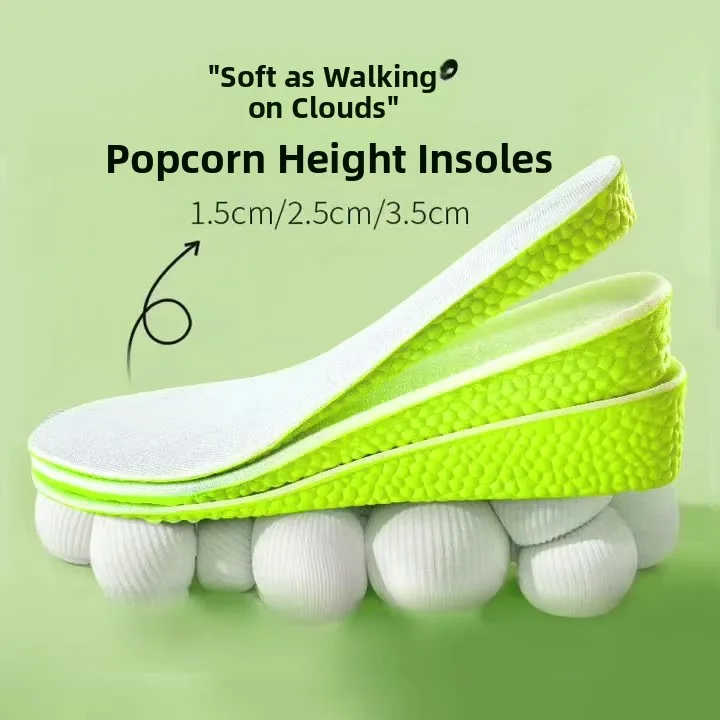 Women's Invisible Heightening Shoe Insoles Thickened Shock Absorption Comfortable EVA Material Increase Height without Pain