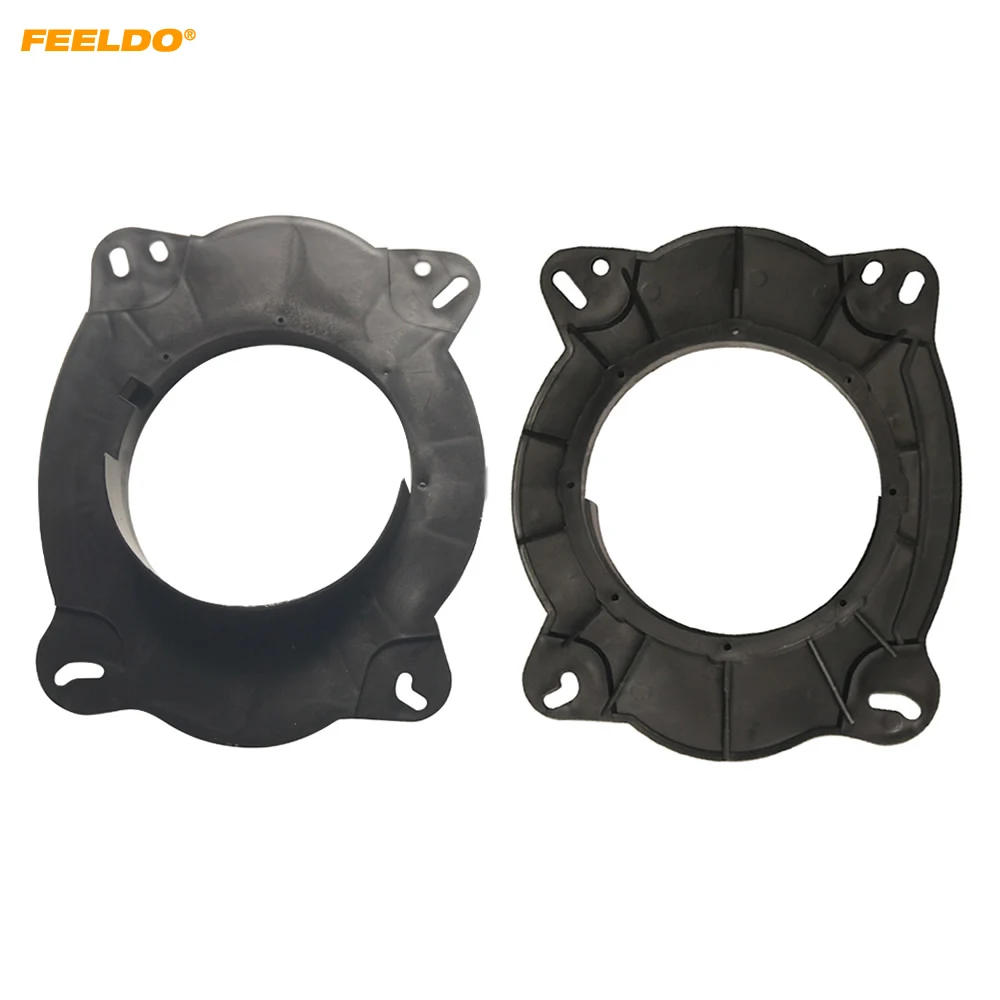 

FEELDO Car Stereo Speaker Mat for Toyota Camry Highlander Reiz 2006-2011 Solid 6*9 To 6.5" Speaker Spacer Adapter Ring Pads