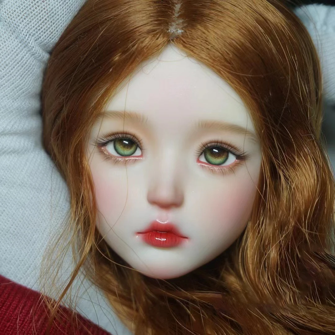 

New 1/4 BJD Doll Head Resin Material Doll Lovely Girl DIY Doll No Makeup Toys Girl Gift