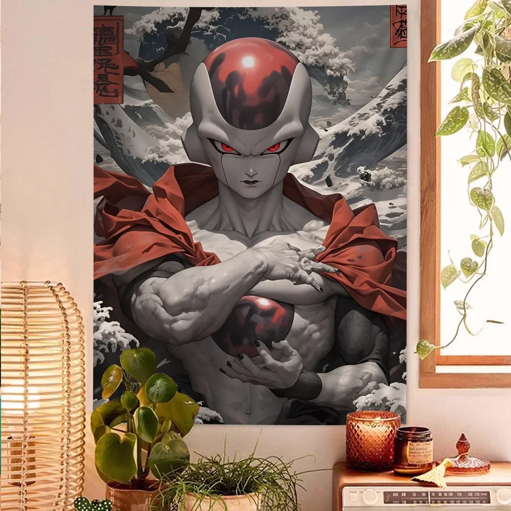 Anime Figuren Goku Ball bunte Tapisserie billige Hippie Wandbehang böhmische Wandteppiche Mandala