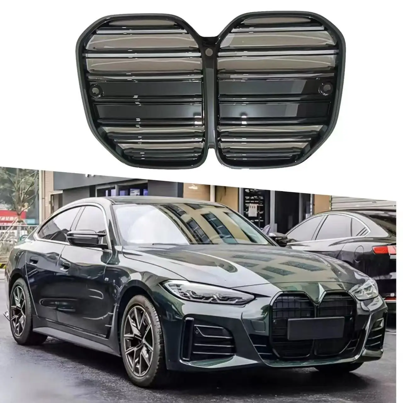 Dual Slat M4 Style Front Grille for BMW 4 Series 2-Door G22 2020-2026, Direct Replacement, Available With or Without ACC