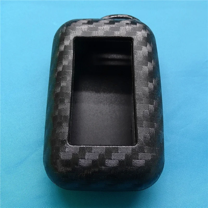 LCD Remote Controller KeyChain Transmitter Holder for StarLine E90 E63 E93 E95 E66 E96 Caron Fiber Silicone Key Fob Cover Cases