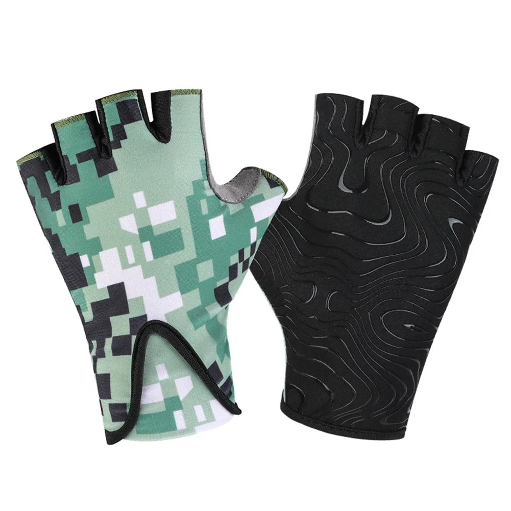 

1pair Cycling Gloves Child Half Finger Glove Cycling Gloves Summer Thin Style Half-finger Short-finger Camouflage Gloves