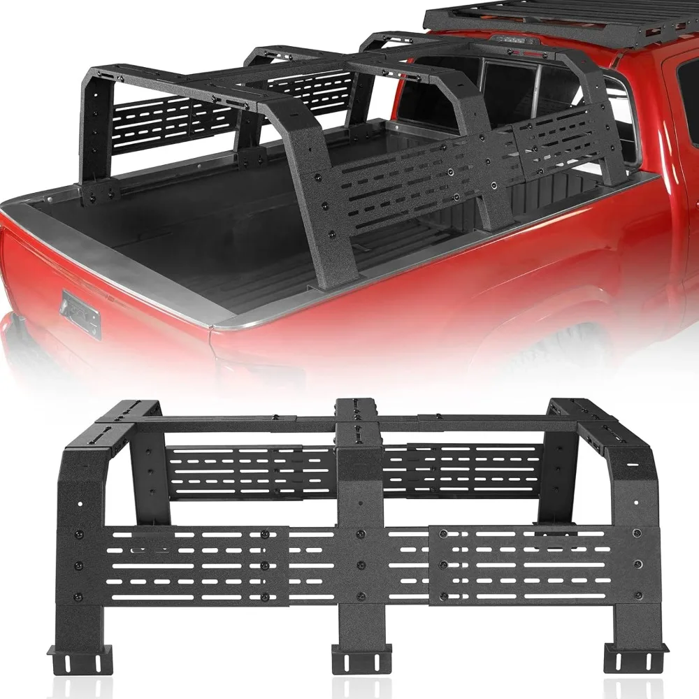 

u-Box 18.8" High Overland Truck Bed Rack Cargo Carrier Truck Ladder Rack Compatible with Toyota Tundra 2007-2023 Tacoma(6' Bed)
