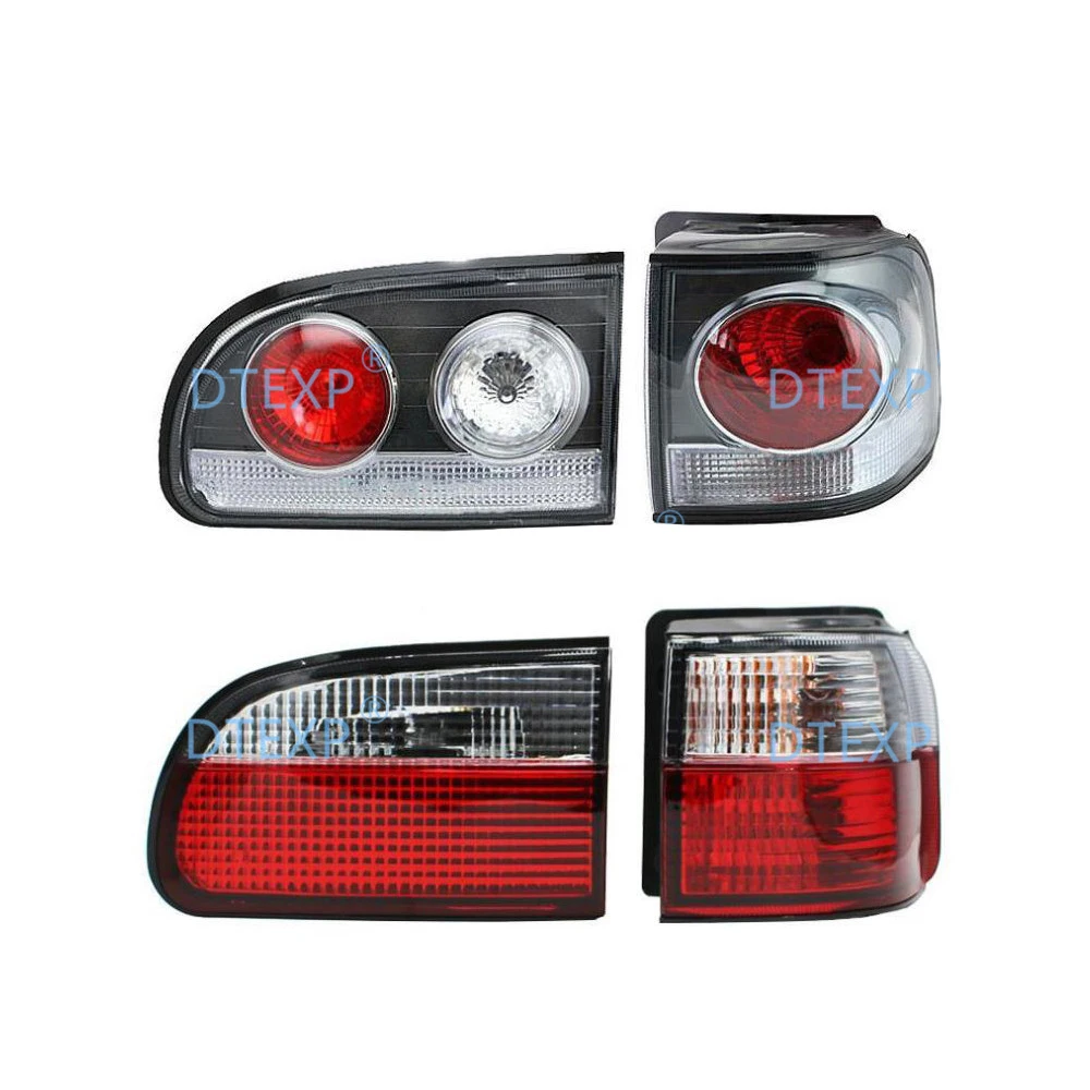 4 Pieces Kit Full Set Tail Light For L400 Warning Lamp For Delica Van Tail Lamps With Bulbs Rear PD8W Warning Lights PE8W