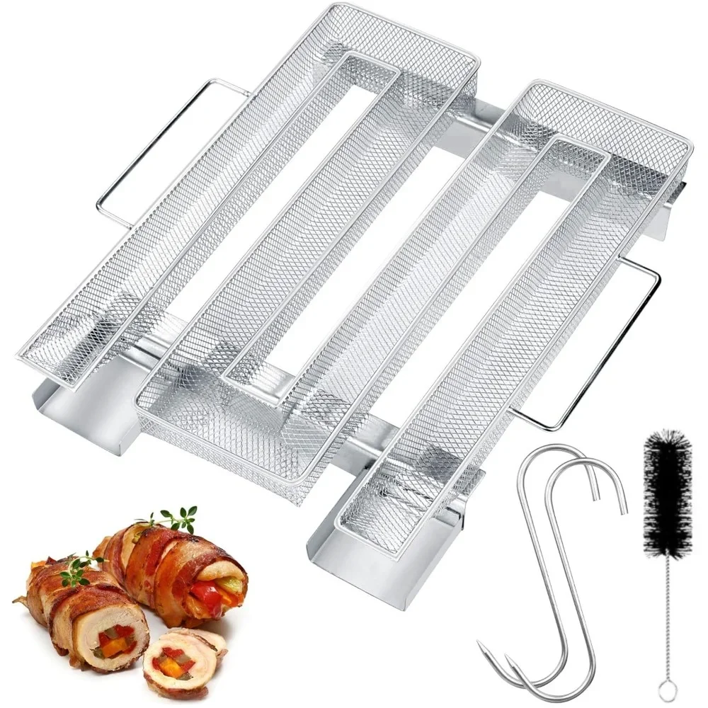 1set Cold Smoke Generator with Handle M Cold Smoke Generator Made of Stainless Steel Up To 12 Hours for Grills BBQ Food Tools