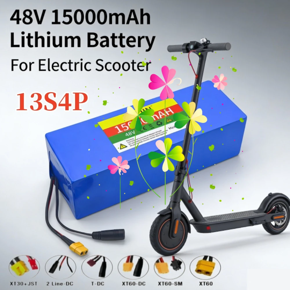 

Original 48V lithium-ion battery 48V 15Ah 1500W 13S4P lithium-ion battery pack for 54.6V CitycocoBMS electric scooters