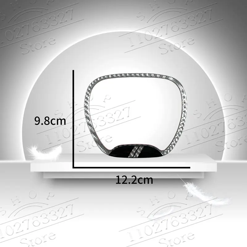 Car Styling Carbon Fiber Auto Steering Wheel Center Logo Covers Sticker Trim For Dodge Demon Ram Durango Charger SRT Journey