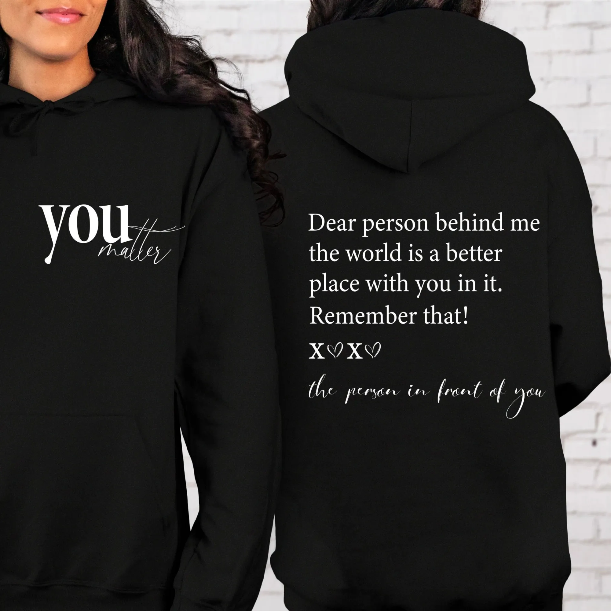 Dear Person Behind Me Hoodie, You Matter Sweatshirt, Suicide Awareness, You Are Enough, Mental Health Awareness, Kindness Sweats